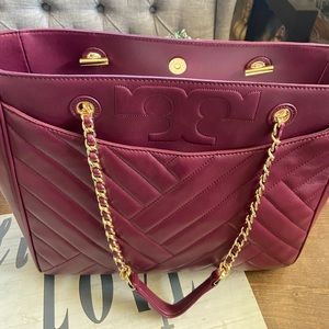 Tory Burch Alexa Tote Burgundy